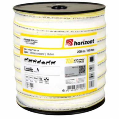 Juosta piemens T40 TLD 40mm 200m balta 1 Juosta piemens T40 TLD 40mm 200m balta 1