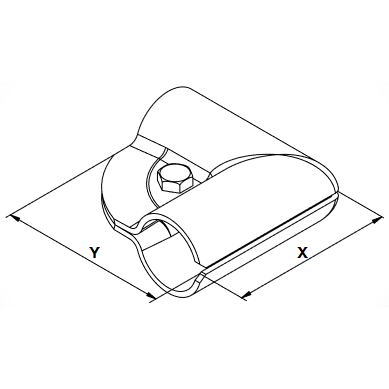 Jungtis kampinė 33 90250023 M10x20 1