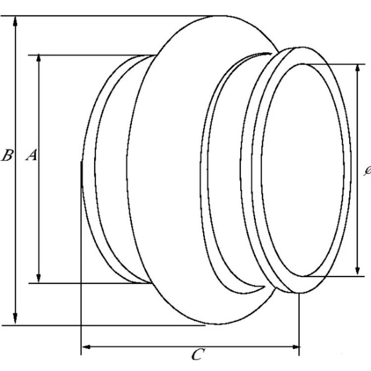 Jungtis gum. srutų vamzdziui 250mm 1 Jungtis gum. srutų vamzdziui 250mm 1