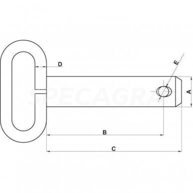 Kaištis 32x185mm Z532183KR 1