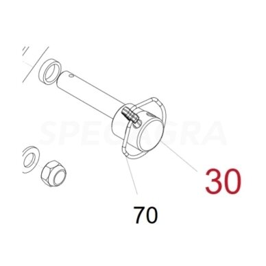 Kaištis HORSCH 23097701 TurboDisc III VAM Kaištis HORSCH 23097701 TurboDisc III VAM