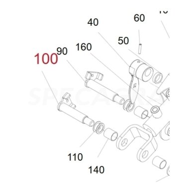 Kaištis HORSCH 23097900 TurboDisc III trumpas VAM Kaištis HORSCH 23097900 TurboDisc III trumpas VAM