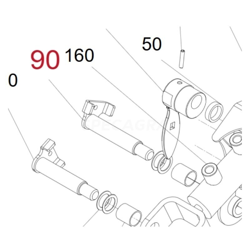 Kaištis HORSCH 23098000 TurboDisc III ilgas VAM