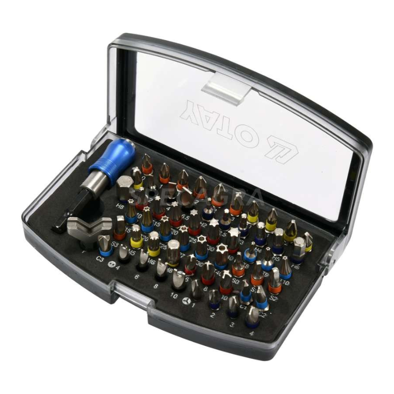 Keičiamų antgalių rinkinys su laikikliu(59vnt) Keičiamų antgalių rinkinys su laikikliu(59vnt)