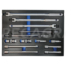 "King Tony" Įrankių vežimėlio įdėklas 1/2 Galvutės (13vnt)