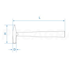 "King Tony" Plaktukas mediniu kotu 1,5Kg