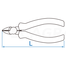 "King Tony" Šoninio kirpimo replės 165mm