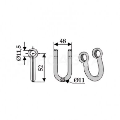 Kilpa šlaitinių žoliapjovių FERRI galvutėms 63-MUL-71 1