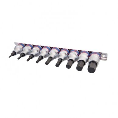 Šešiakampių galvučių rinkinys King Tony 1/2 3-14mm (9vnt) 1