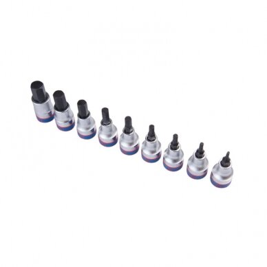 Šešiakampių galvučių rinkinys King Tony 1/2 3-14mm (9vnt) 2