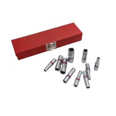 Galvučių rinkinys King Tony 1/4 colinis (10vnt) 2