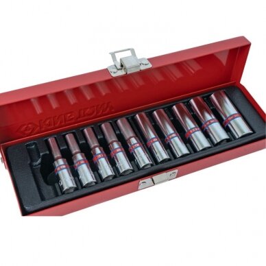 Galvučių rinkinys King Tony 1/4 colinis (10vnt) 3