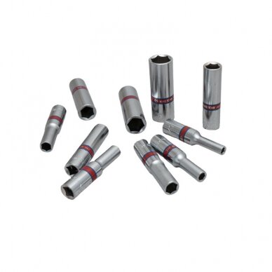 Galvučių rinkinys King Tony 1/4 colinis (10vnt) 4