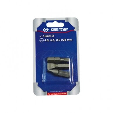 Plokščių antgalių rinkinys King Tony 1/4 (3vnt) Plokščių antgalių rinkinys King Tony 1/4 (3vnt)