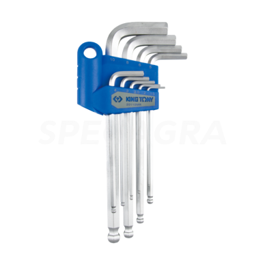 "King Tony" HEX L tipo raktų rinkinys H1.5-10mm (9vnt) "King Tony" HEX L tipo raktų rinkinys H1.5-10mm (9vnt)