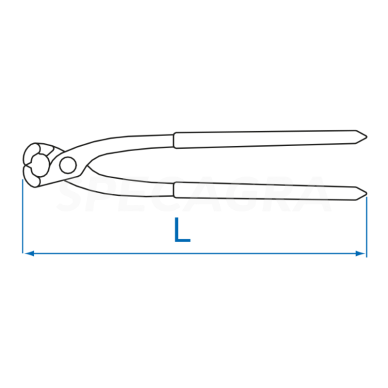 "King Tony" Kirpimo replės 275mm 1 "King Tony" Kirpimo replės 275mm 1