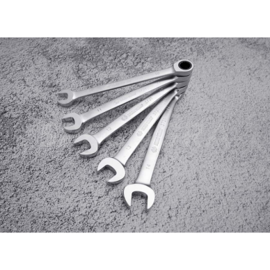 10mm Kombinuotas raktas su reversine terkšle King Tony 4 10mm Kombinuotas raktas su reversine terkšle King Tony 4