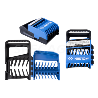 "King Tony" Kombinuotų veržliarakčių rinkinys su laikikliu 8-22mm (12vnt) 8