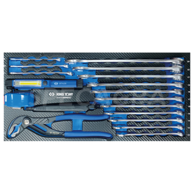 "King Tony" Metalinė įrankių dėžė su įrankiais 100vnt. 9
