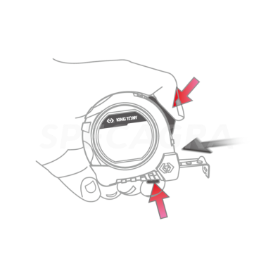 "King Tony" Ruletė su magnetu 5M x19mm 5