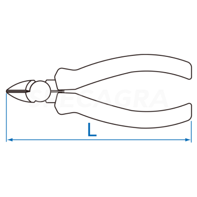 "King Tony" Šoninio kirpimo replės 165mm 1