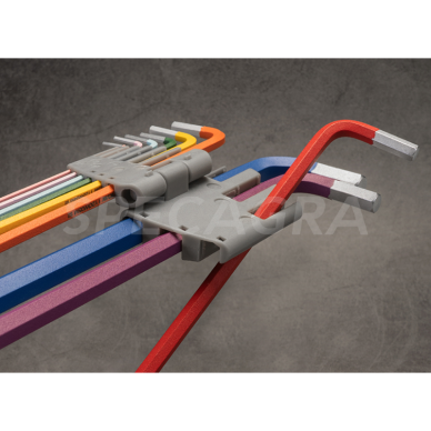 "King Tony" Spalvoti HEX L tipo raktų rinkinys H1.5-10 (9vnt) 5 "King Tony" Spalvoti HEX L tipo raktų rinkinys H1.5-10 (9vnt) 5