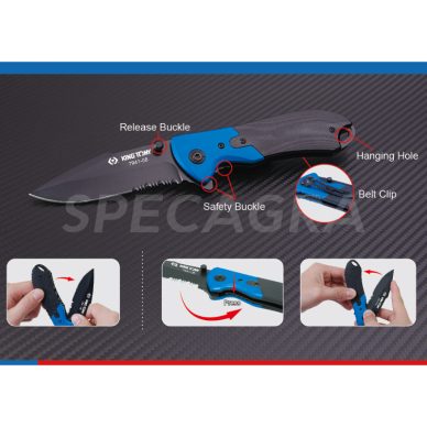 "King Tony" Statybinis peilis 210mm 3 "King Tony" Statybinis peilis 210mm 3