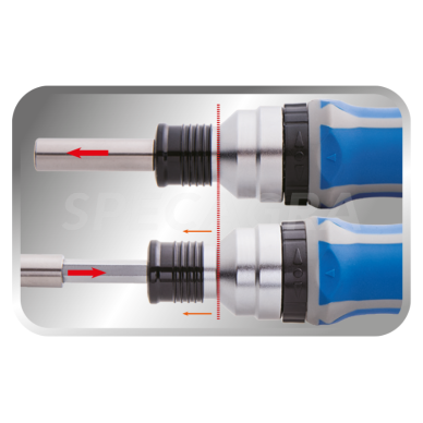 "King Tony" Teleskopinis atsuktuvas su terkšle (8vnt) 1