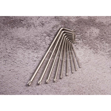 "King Tony" TORX L tipo raktų rinkinys T10-T50 (9vnt) 2