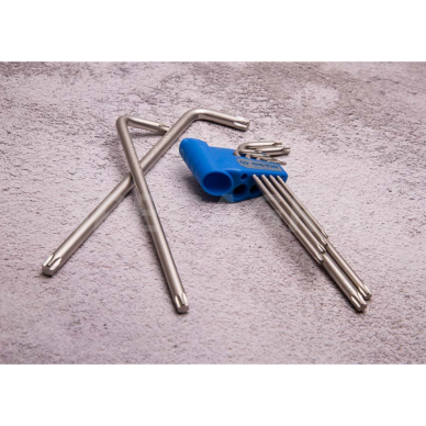 "King Tony" TORX L tipo raktų rinkinys T10-T50 (9vnt) 4 "King Tony" TORX L tipo raktų rinkinys T10-T50 (9vnt) 4
