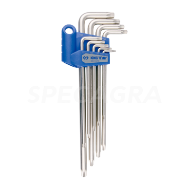 "King Tony" TORX L tipo raktų rinkinys T10-T50 (9vnt) "King Tony" TORX L tipo raktų rinkinys T10-T50 (9vnt)