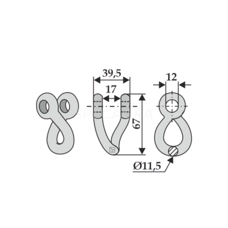 Kilpa  šlaitinė žoliapjovės galvutei DUCKER MK12 1