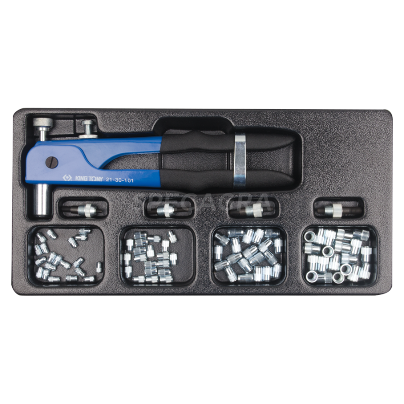 "King Tony" Kniediklis srieginėms kniedėms 85vnt