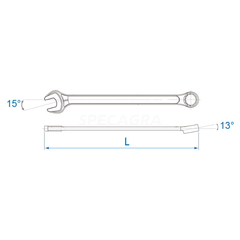 "King Tony" Kombinuotas raktas 17mm 2 "King Tony" Kombinuotas raktas 17mm 2