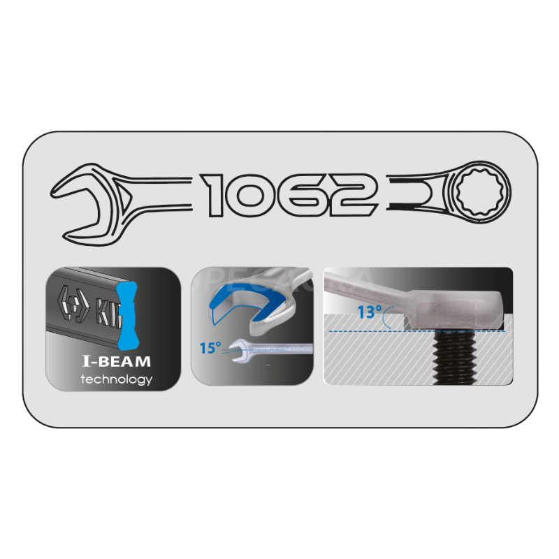 "King Tony" Kombinuotas raktas 18mm 1 "King Tony" Kombinuotas raktas 18mm 1