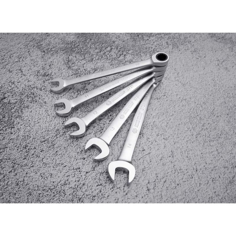 10mm Kombinuotas raktas su reversine terkšle King Tony 4