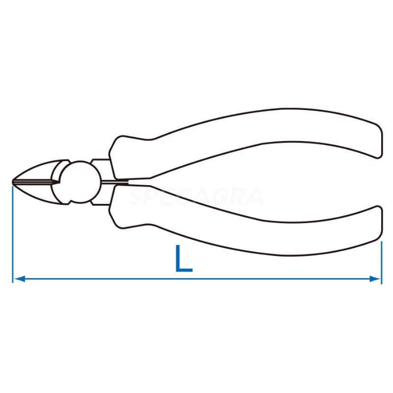 "King Tony" Šoninio kirpimo replės 165mm 1 "King Tony" Šoninio kirpimo replės 165mm 1