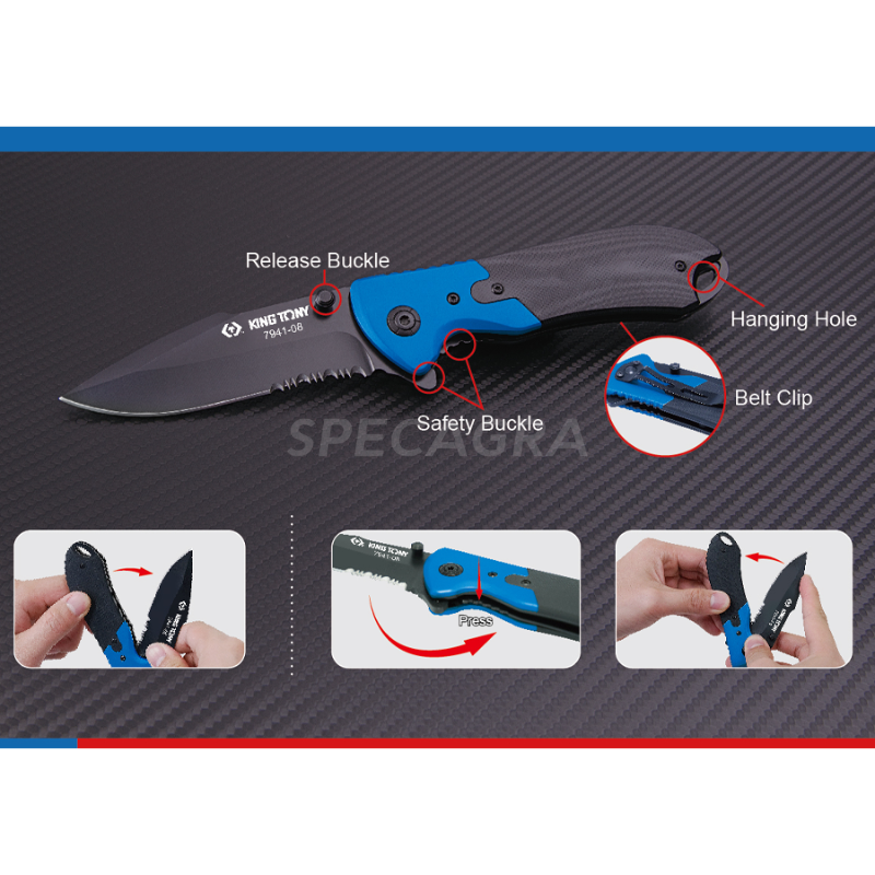 "King Tony" Statybinis peilis 210mm 3