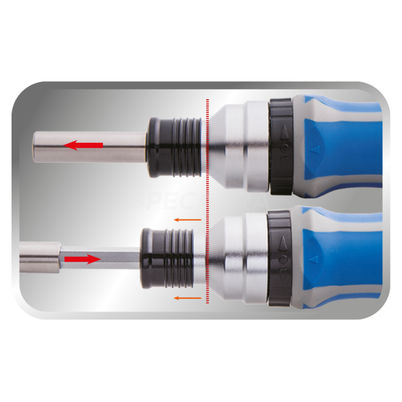 "King Tony" Teleskopinis atsuktuvas su terkšle (8vnt) 1