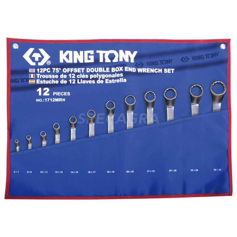 "King Tony" Žiedinių veržliarakčių rinkinys 6~32 mm (12vnt) "King Tony" Žiedinių veržliarakčių rinkinys 6~32 mm (12vnt)