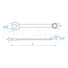 Kombinuotas raktas 33mm King Tony