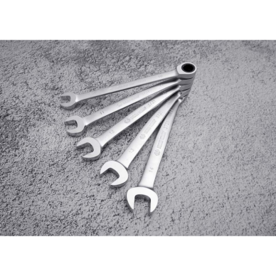 Kombinuotas raktas su reversine terkšle 30mm King Tony 4