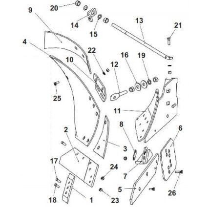 Korpuso priekis Long 1150/93-002/0 deš. 2