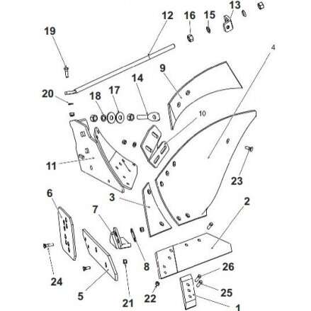 Korpuso priekis Long 1150/94-002/0 kair. 2