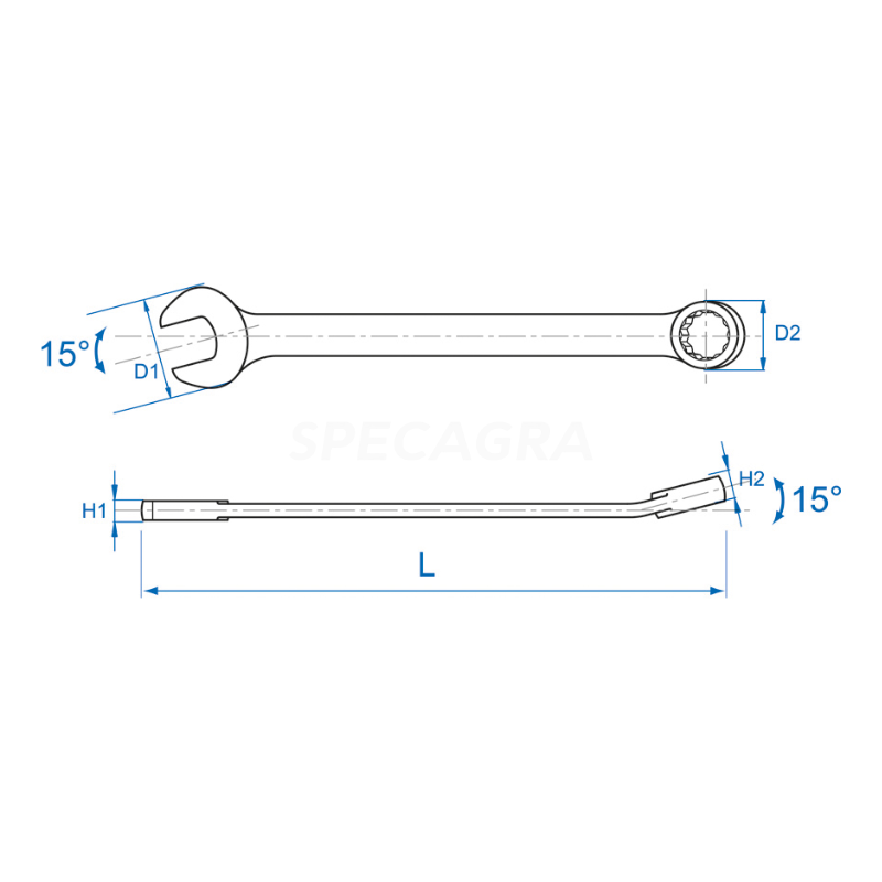 Kombinuotas raktas 33mm King Tony 1 Kombinuotas raktas 33mm King Tony 1