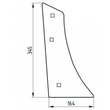 Krūtinėlė korpus. XXL 1067/91-002/0 deš.