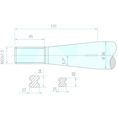 Krautuvo pirštas 18823 „Stoll“ 1