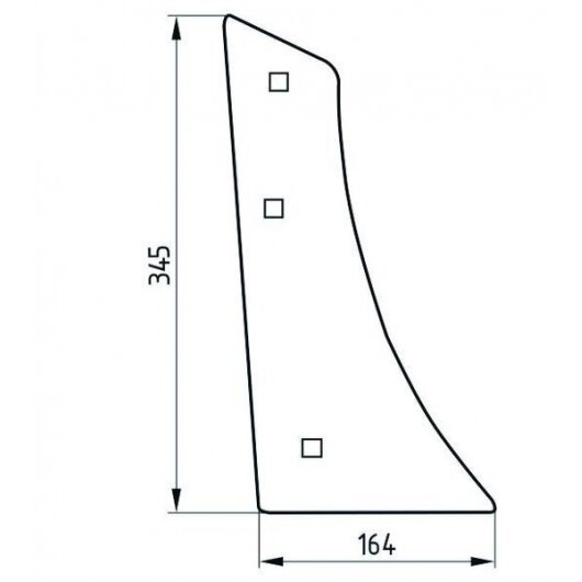 Krūtinėlė korpus.XXL 1067/92-002/0 kair. Krūtinėlė korpus.XXL 1067/92-002/0 kair.