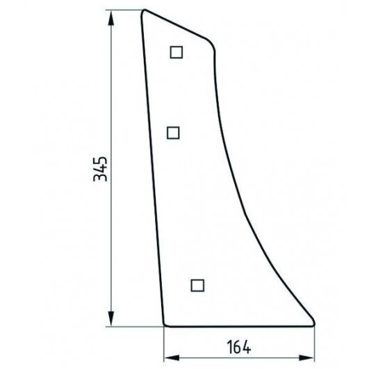 Krūtinėlė korpus. XXL 1067/91-002/0 deš.