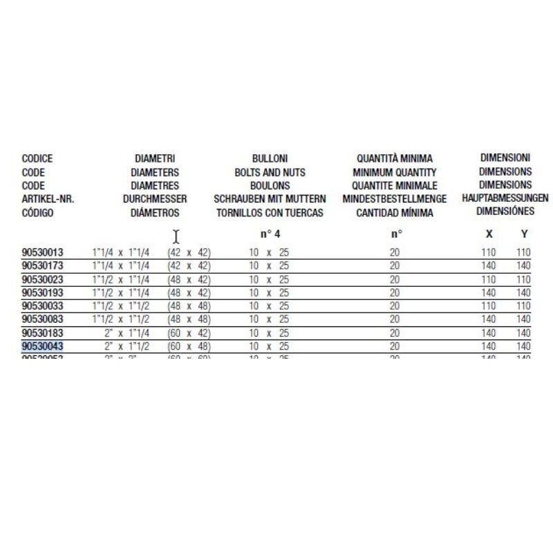 Kryžminė 4 varžtų jungtis 60x48 90530043 4x10X25 1 Kryžminė 4 varžtų jungtis 60x48 90530043 4x10X25 1